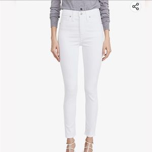 Madewell High-Rise Skinny White Jeans